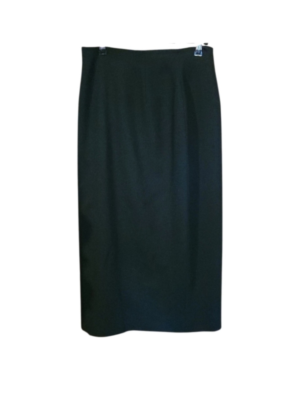Women's Jones New York 100% Wool High Waisted Pencil Skirt Black 8P